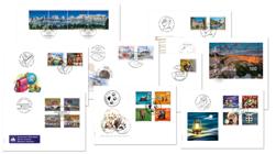 60 Jahresserie 2017 Alle Schweizer Briefmarken des Jahres 2017, übersichtlich geordnet auf vier praktischen