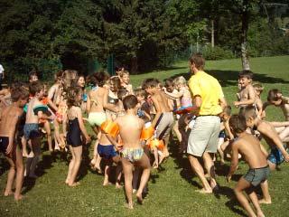 6. Swim&Run der Volksschulen des Tales Zum aller ersten Mal präsentierte sich das Wetter bei diesem Kinder-Sport-Fest von seiner besten Seite,