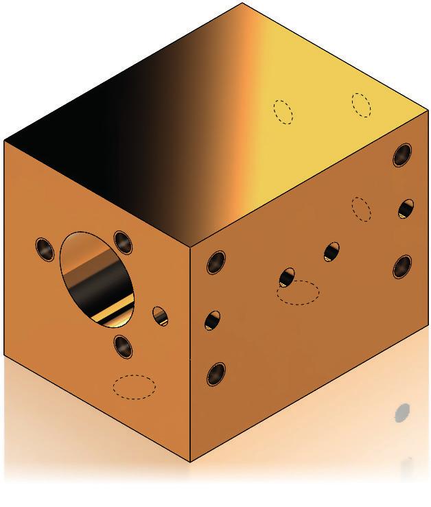 Um die Symmetrien des Bauteils gezielt nutzen zu können, achten Sie bitte insbesondere auf die Positionierung des Ursprungs als Mittelpunkt der Bohrung.