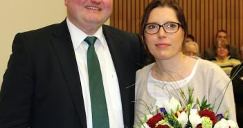 Der neue Landrat: Dr. Henning Görtz mit Ehefrau Anja.