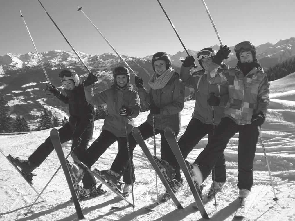 Gruppe 3 (Anfänger) verbesserte ihren Fahrstil durch gezielte Übungen ebenfalls im Skigebiet Kaltenbach.
