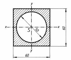 Dazu sind zu berechnen: a) für einen Kreisquerschnitt von 60 mm Durchmesser der Flächeninhalt und das polare Widerstandsmoment W p, b) für einen Kreisringquerschnitt von gleichem Flächeninhalt wie