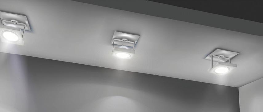COB STRAHLER square Produkteigenschaften LED-Leuchte für Netzspannung 230 V optional dimmbar mittlere Lebensdauer: bis zu 50.