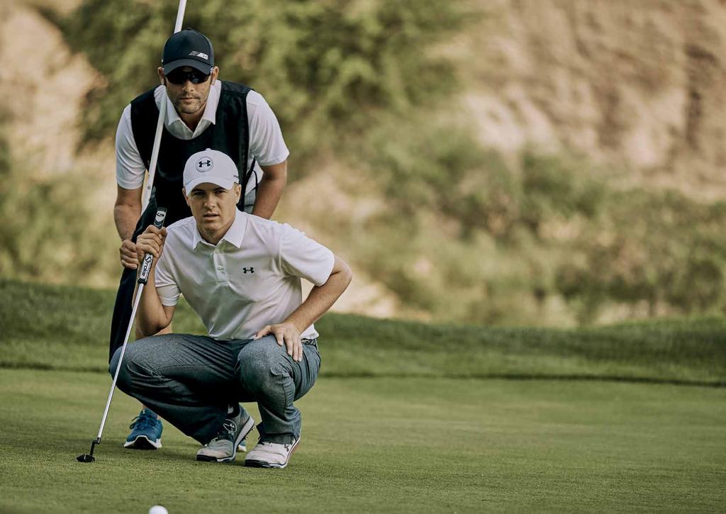 16 FASHION FASHION 17 TRENDS 2016 UNDER ARMOUR Jordan Spieth gewann 2015 bei den US Open seinen zweiten Mojor-Titel und schaffte es zur neuen Nummer 1 der Golfweltrangliste.