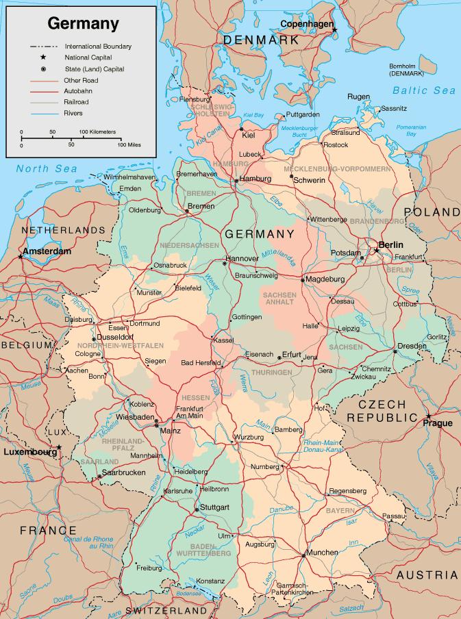 D. Regionale Unterschiede bezüglich der Industrien Germany