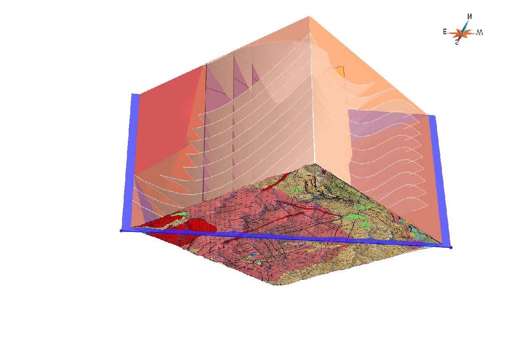 Geologisches Blockmodell Tektonisches Modell Anlage 7 Profil Freiberg W W