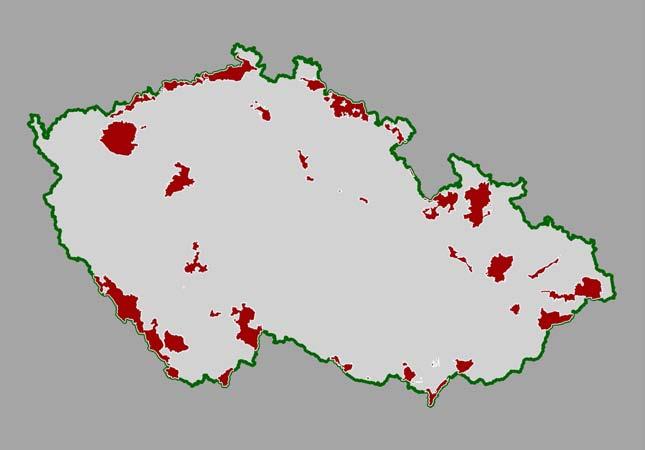 In der Tschechischen Republik wurden 41 Vogelschutzgebiete vorgeschlagen Vogelschutzgebiete in Nord- und Nordwestböhmen 1.