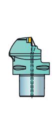 Multi-Task-earbeitung GENERL TURNNG External machining - Holders for positive basic-shape inserts llgemeine Drehbearbeitung LLGEMENE DREHERETUNG CoroTurn HP Schneidköpfe CoroTurn 107