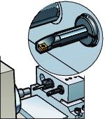 Eine federbelastete Kugel in der Spannaufnahme rastet in eine Nut in der Stange ein und garantiert eine korrekte