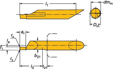 GENERL TURNNG Small part machining Multi-Task-earbeitung CoroTurn XS Schneideinsätze xialeinstechen CXS-.