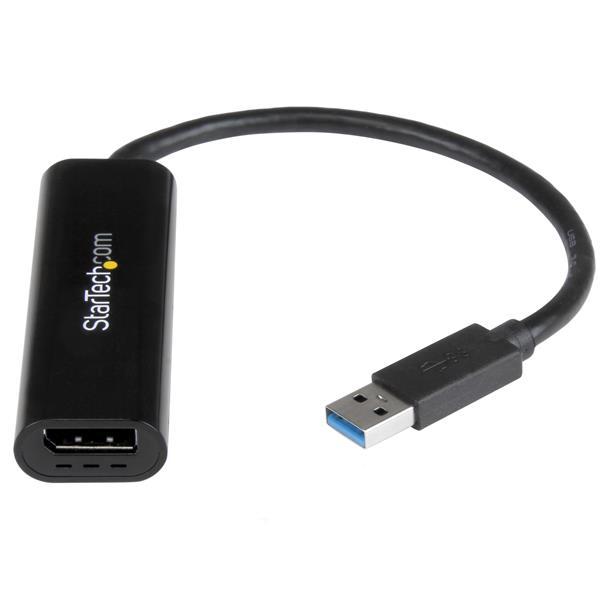 Slim USB 3.0 auf DisplayPort Multi Monitor Adapter - Externer Video Adapter mit 2048x1152 / 1080p Product ID: USB32DPES Dieser Slim USB 3.0-auf-DisplayPort-Adapter wandelt einen USB 3.