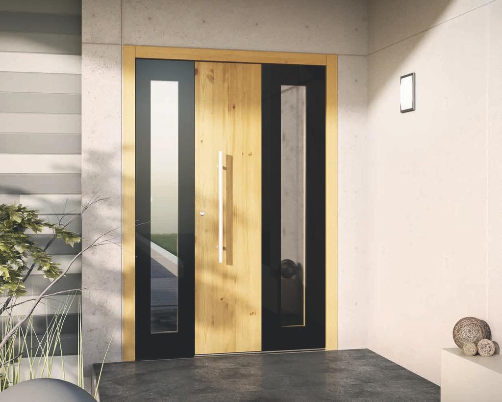 Übersicht Übersicht Die neuen Haustüren aus Holz und Holz/Aluminium.