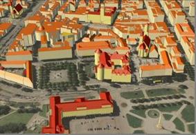 Motivation der Arbeit Generierung von Gebäudemodellen für semantische 3D-Stadtmodelle Auf der Basis von 2D-Katasterdaten Meist nur LOD 1 Modelle ableitbar Auf der Basis von Photogrammetrie oder