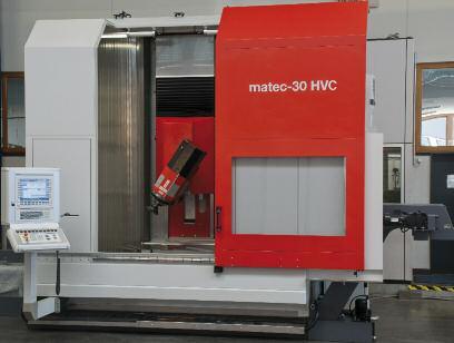 matec-30 HVC Technische Daten Arbeitsbereich X 1500 mm Arbeitsbereich Y 800 mm Arbeitsbereich Z vertikal 675 (975) / horizontal 800 (1100) mm Abstand Spindelnase/Tisch vert. 0-675 (0-975) / hor.