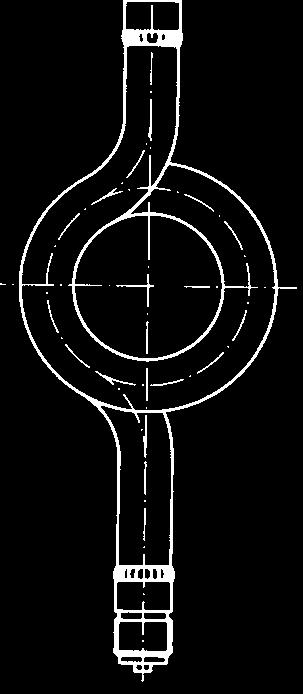 Wassersackrohr DIN 282 - Austritt Spannmuffe B U-Form Kreisform