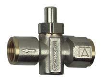 Manometerdruckknopfhahn/ Überdruckschutzvorrichtung Manometerdruckknopfhahn Anwendung Als Absperrorgan zwischen Messleitung und Manometer.