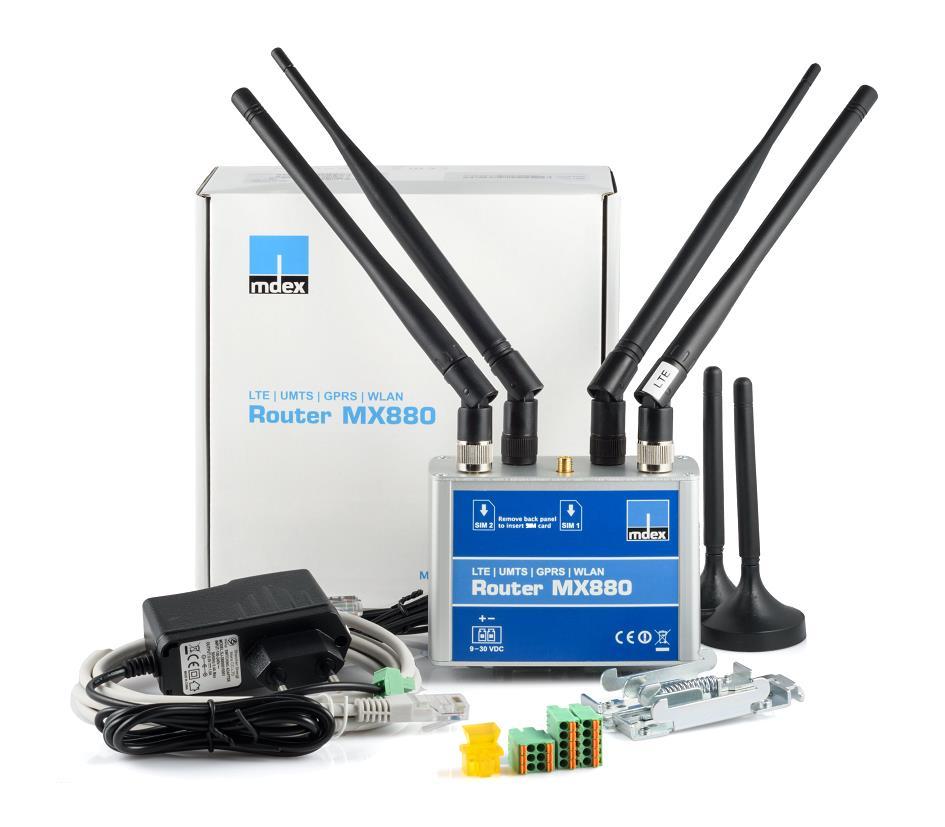 Einrichtungsanleitung LTE pro Paket MX880 mit mdexsim und (Stand: 13.