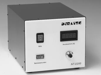 DURATEC Netzgeräte für Spektrallampen Für spektroskopische Anwendungen werden häufig Lichtquellen in Form von Deuteriumlampen (D 2 ), Quecksilberdampflampen (Hg), Xenonbogenlampen (Xe) und