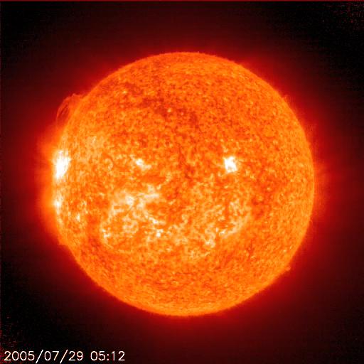 Sonnenenergie SOHO- Aufnahme vom 29.07.