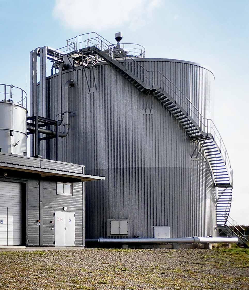 Der hohe Homogenisierungsgrad im Methanreaktor garantiert die Produktion von Biogas in gleichbleibend guter Qualität.