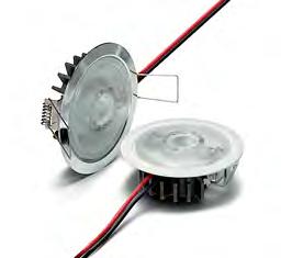 LEDSpot SmartLine Kompletter LEDSpot ausgestattet mit Reflektor, Kühlkörper, Leitungen und Metallrahmen LEDSpot mit einer LED und mit wärmebeständigem Kunststoff- Kühlkörper Verwendung externer