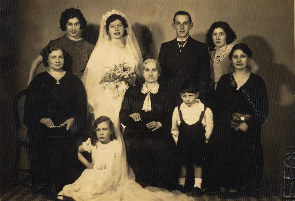 Hochzeit von Hana und Yaacov, den Eltern von Abraham (rote Kreise).