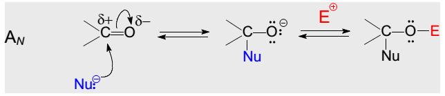 Reaktivität von Aldehyden und Ketonen (fortsetzung): Aldehyde sind reaktionsfähiger als Ketone.
