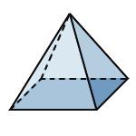 Testen und Fördern 6) Welches Netz gehört zur abgebildeten quadratischen Pyramide? 7) Ergänze die richtige Anzahl. Eine quadratische Pyramide hat Kanten.