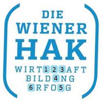 Rätsel Ergänze die fehlenden Buchstaben in dem nebenstehenden Logo der Wiener Handelsakademie und finde den Lösungssatz: Ich