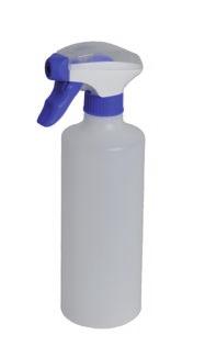 Sprühflasche HDPE-Flasche, Sprühkopf und Düse aus PP und PE. Erzeugt feinen Sprühnebel.