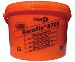 Pflege- / Reinigungsmittel Schnellzement Racofix 8700 Schnellerhärtend, korrosionsheend, innen und außen.