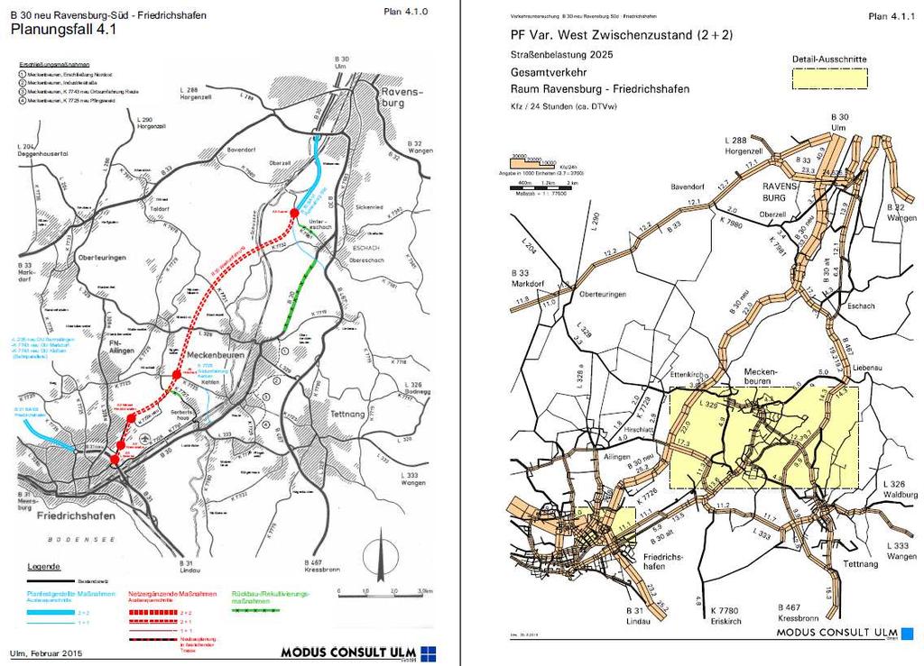 B 30 neu Friedrichshafen - Ravensburg / Verkehrsuntersuchung