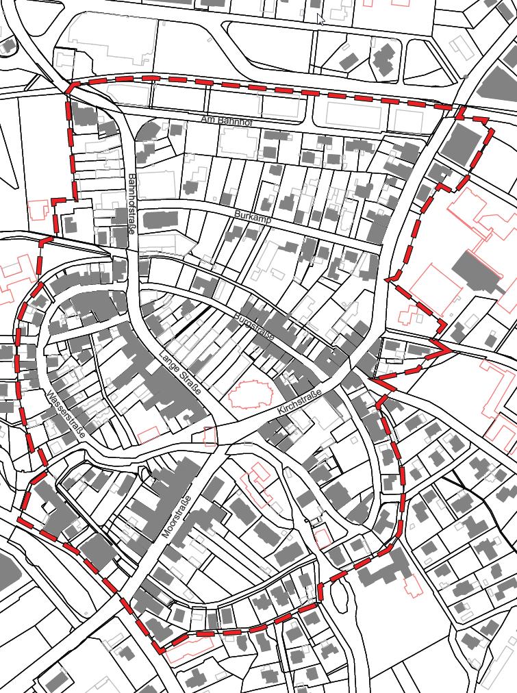 VU Innenstadt 6 Untersuchungsgebiet = Innenstadt mit den Straßenzügen Lange Straße / Bahnhofstraße Kirchstraße, Moorstraße