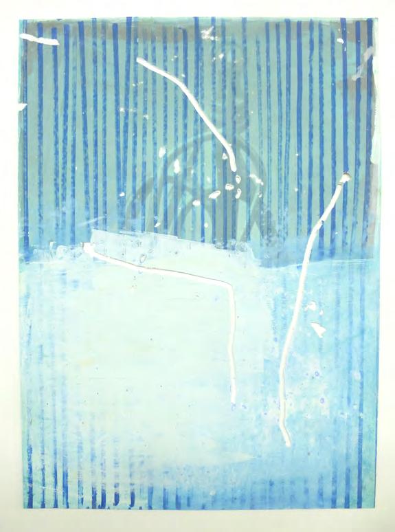 Hervé Garcia ohne Titel/ untitled, 2015 Filzstift, Ölfarbe, Linoleumfarbe auf bedrucktem