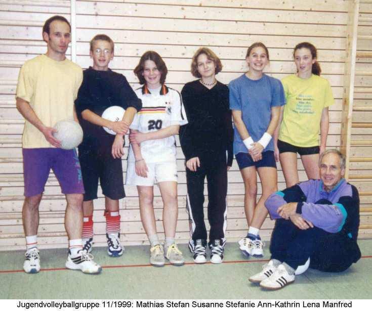 Volleyball Jugendarbeit Mit der Nachwuchsarbeit wurde im September 1999 begonnen - das Dorfgemeinschaftshaus bot jetzt eine vom Wetter endlich unabhängige Trainingsmöglichkeit.