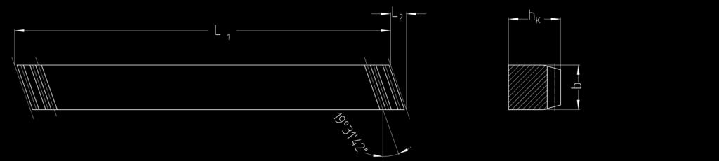 Companion racks left-hand for right-hand racks. Zahnstangenbefestigung Rack mounting Beutelinhalt: 8 Schrauben + 2 Stifte ^= 1 Meter Zahnstange Schrauben: DIN EN ISO 4762 12.