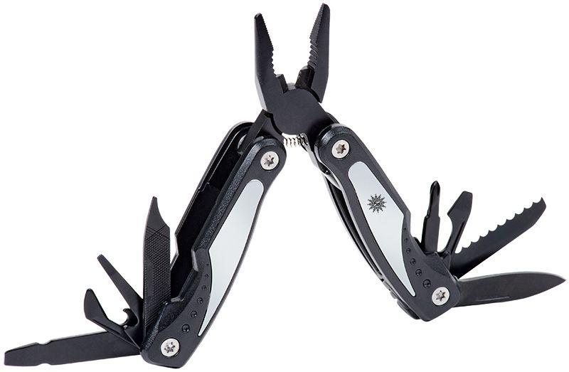 110803 Multi Werkzeug Duo Travel Werkzeug mit 11 Funktionen: Zange mit Seitenschneider, Messer (Klingenlänge 3,5