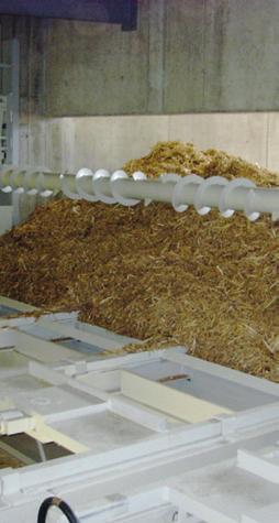Tiefbunkern entwickelt. Schub-/Zugboden Der Schub-/Zugboden ist für große Lagerkapazitäten und Austragungsleistungen bis 300 m³/h ausgerichtet.