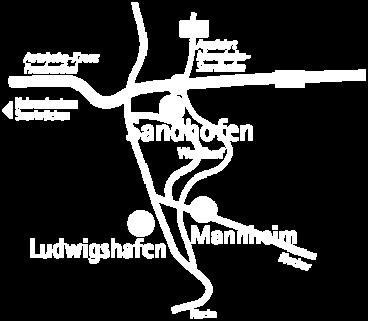 de Anfahrt Viernheimer Dreieck A 6 Richtung Saarbrücken Abfahrt Mannheim-Sandhofen