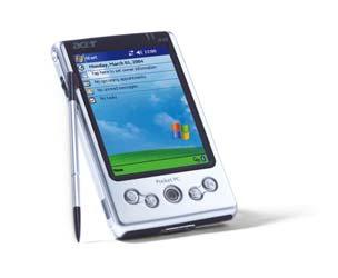 Acer Pocket PC n30 Serie CPU: Samsung S3C2410 Prozessor mit 266MHz 64 MB SD-RAM, 32 MB Flash Memory HDD: SD/MMC Erweitungsschacht (SDIO Support) Kommunikation: IrDA und Bluetooth 1.