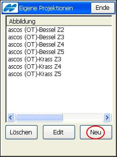 Im folgenden Beispiel wurde eine bestehende Abbildung (ascos (OT)- Bessel Z3) editiert um die Einstellungen besser erläutern zu können.