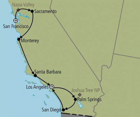 California Dreaming Der Sunshine State wartet auf Sie. Ein idealer Einstieg in die atemberaubende Welt der Superlative.