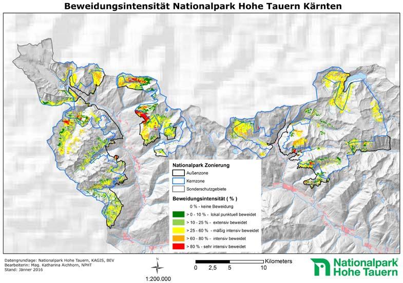 Wissenschaft und Forschung Wiederholung der Almnutzungserhebungen als Monitoring-Instrument Die bestehende Modellierung aus den 10er-Jahren wurde vom Umweltbüro Klagenfurt weiterentwickelt, optimiert