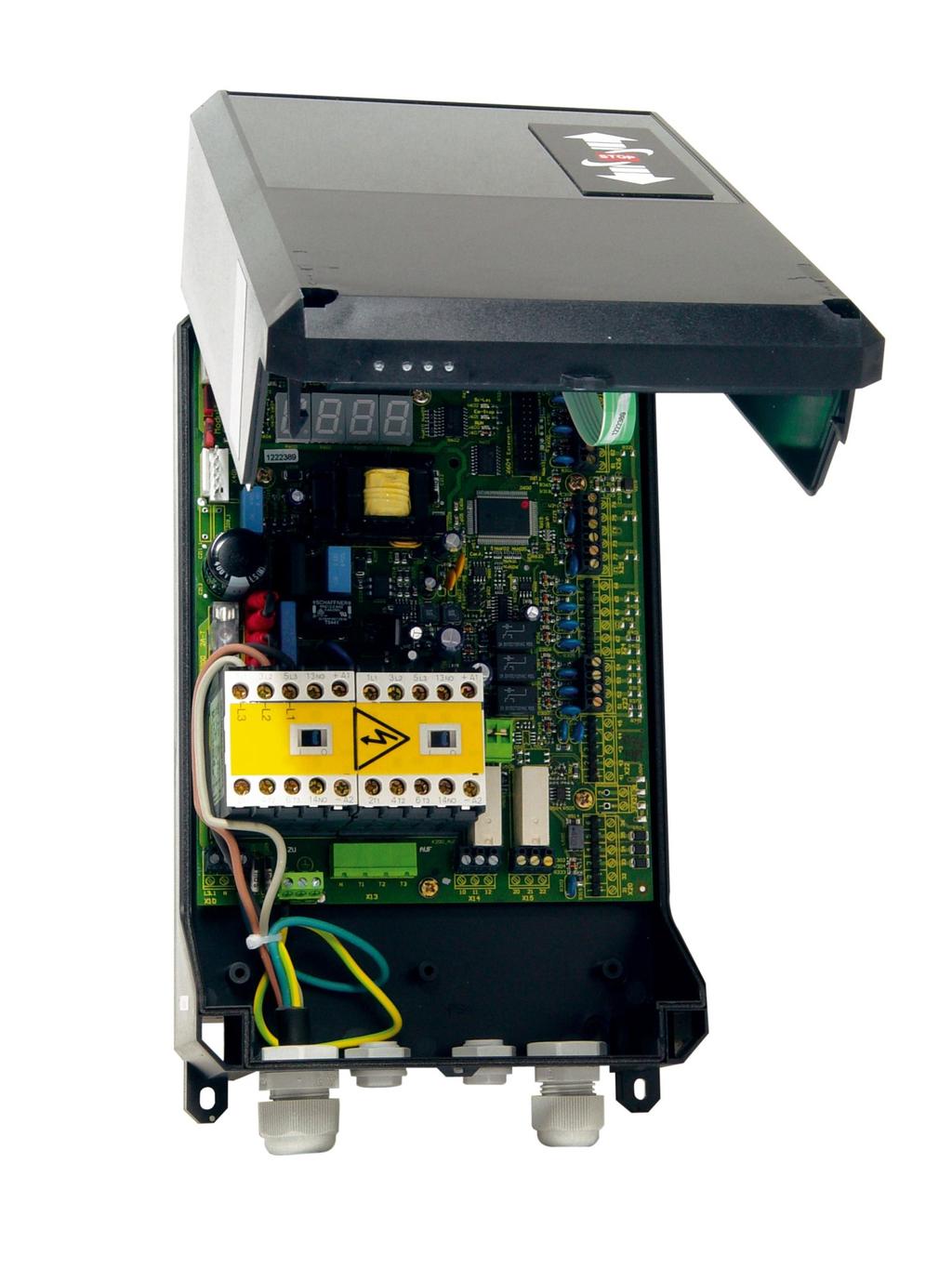 Steuerung WUA Die Komfort - Torsteuerung TST WU A bietet als TÜV zertifizierte Steuerung nach DIN 12453 dem Benutzer eine flexible Funktionalität durch das umfangreiche Parametriersystem.