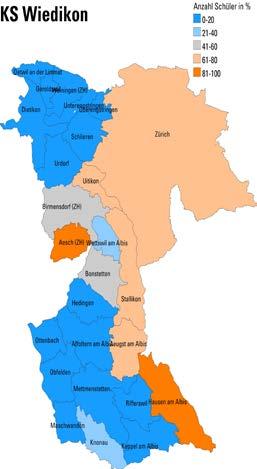 Kantonsschule Limmattal Kantonsschule Wiedikon Kantonsschule Enge/Freudenberg (ohne Liceo) Schülerzahlen je Gemeinde und Kantonsschule; Schuljahr 2011/2012 Quelle: Bildungsdirektion Hinweis: Für