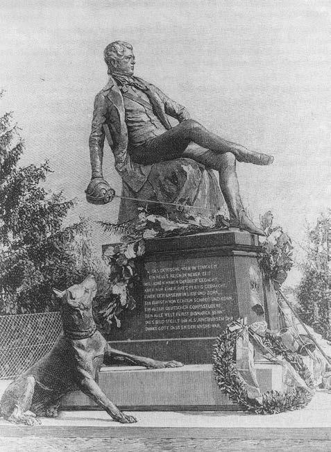 102 Dominik Geppert Abbildung 3: Jung-Bismarck-Denkmal auf der Rudelsburg, 1895/96 vaterländisch-patriotische Dimension hin ausgerichtet:»ein Sinnbild der Einheit Deutschlands«.