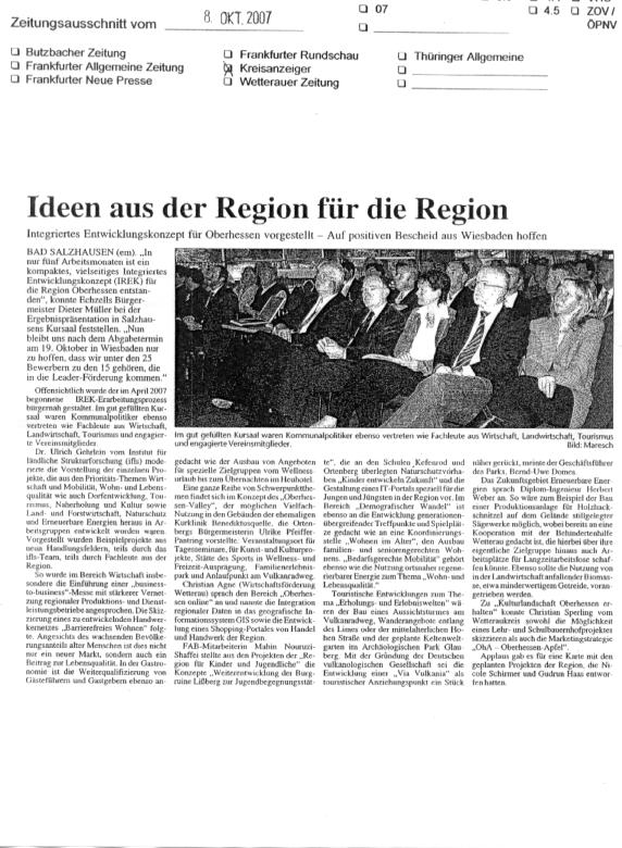 REGION MIT WEITBLICK Integriertes Regionales