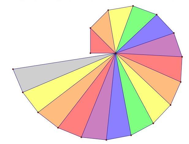Die Figuren sollen nun so angeordnet werden, dass die Seitenlänge eines Dreiecks jeweils mit den Seitenlängen eines Quadrates zusammenpasst.