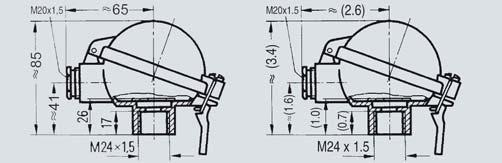 24 inch) beidseitig mit Gewinde Außendurchmesser Innengewinde M18 x 1,5 (einschließlich für Messeinsatzrohr mit