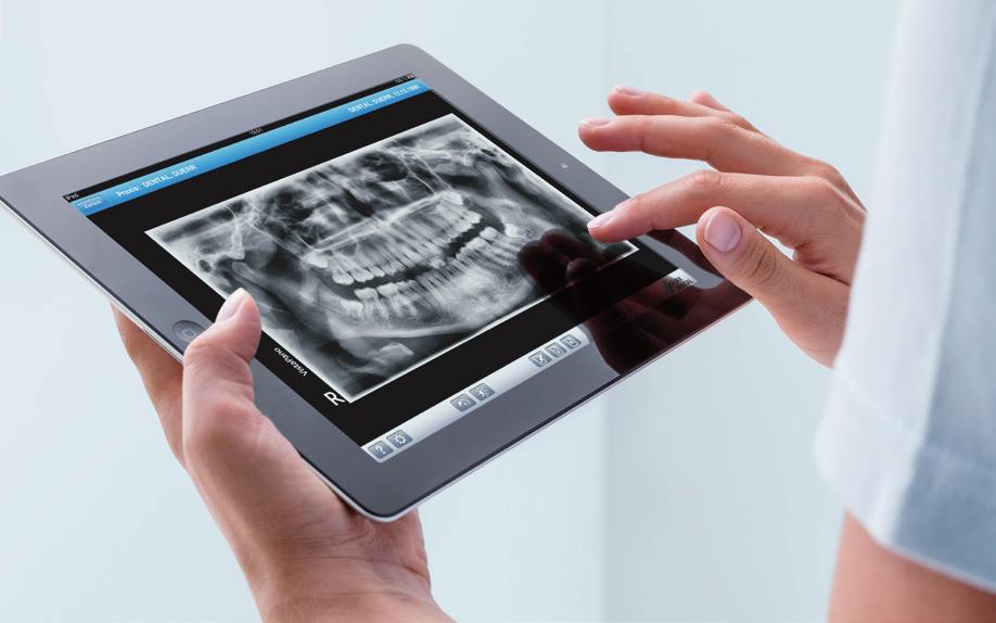 Mit Hilfe der Dürr Dental Imaging App sind Ihre Bilddaten auch Das